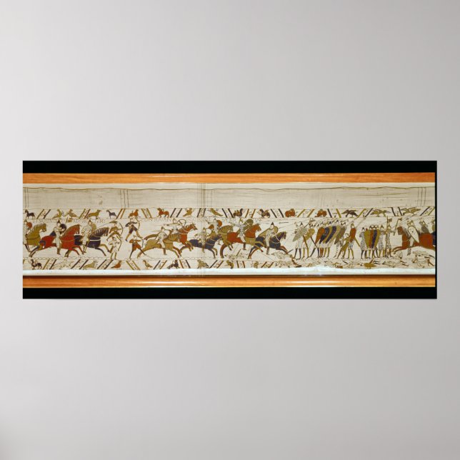 Póster La caballería normanda ataca a los ingleses (Frente)