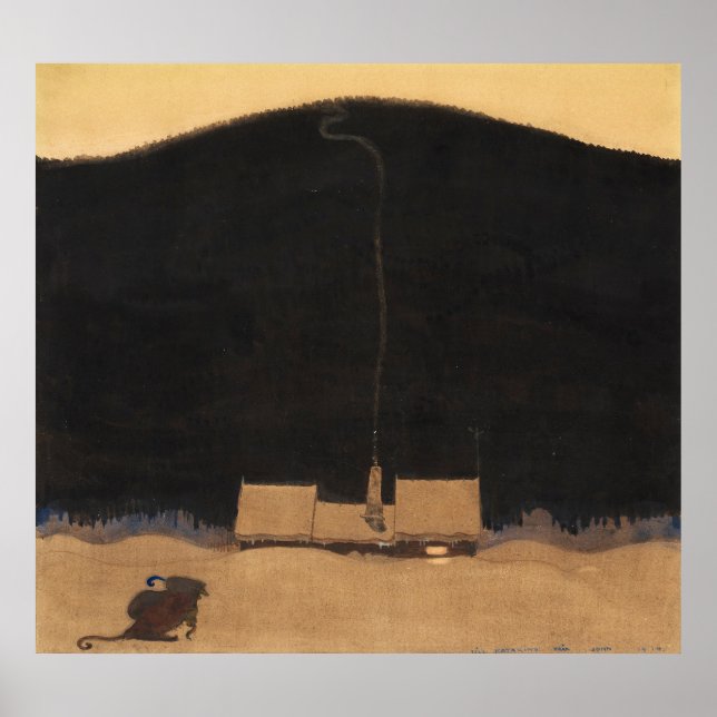 Póster La cabaña a los pies de la montaña (Frente)