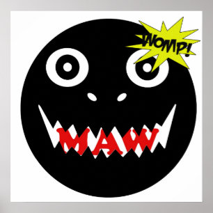 Póster ¡La cabeza del estómago consigue womped!