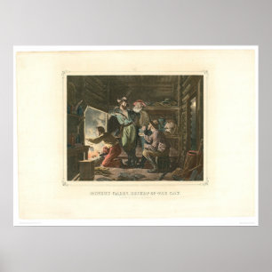 Póster La cabina del minero, resultado del día (0155A)