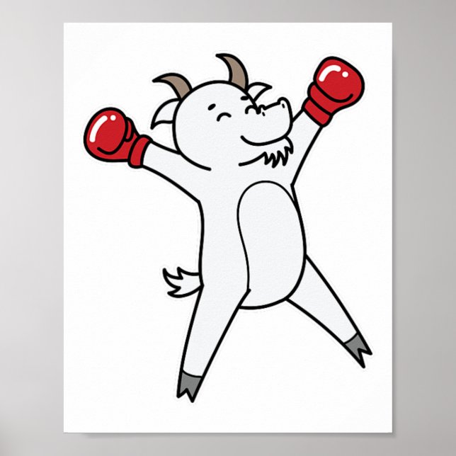 Póster La cabra hace el boxeo (Frente)