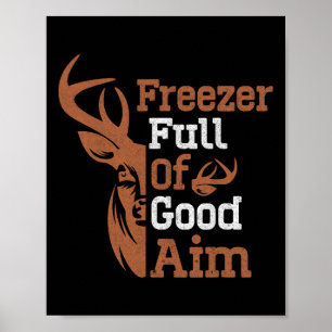 Póster La Cacería Graciosa De La Temporada De Caza De Bue