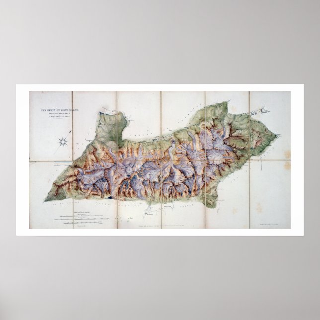 Póster La cadena del Mont Blanc, a partir de una encuesta (Frente)