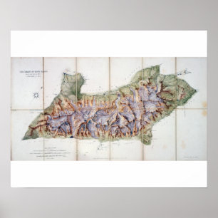 Póster La cadena del Mont Blanc, a partir de una encuesta