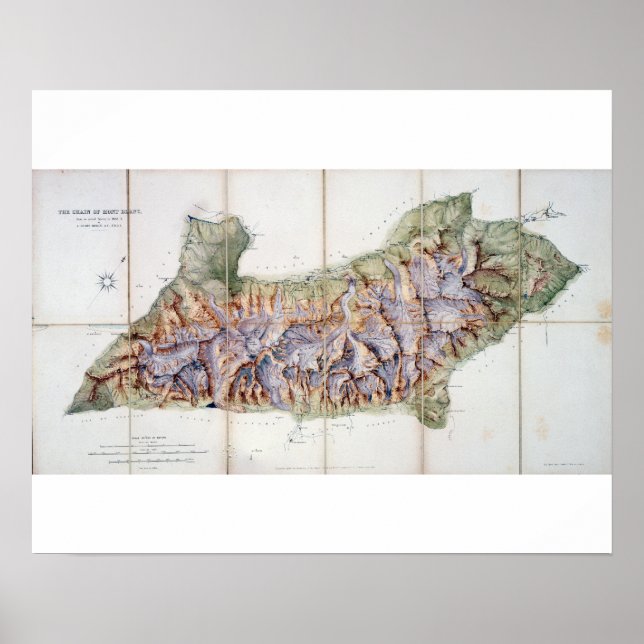 Póster La cadena del Mont Blanc, a partir de una encuesta (Frente)