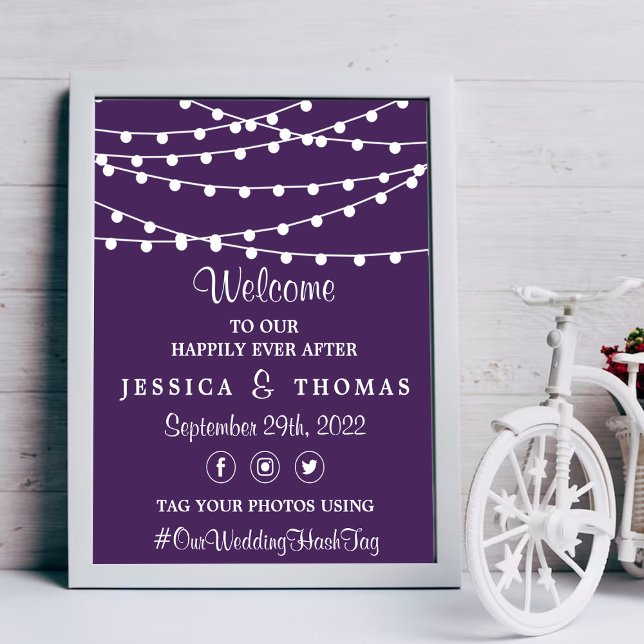 Póster La Cadena Se Ilumina En La Colección Boda Púrpura (Subido por el creador)