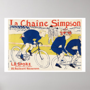 Póster La cadena Simpson 1896 Henri de Toulouse-Lautrec