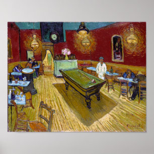 Póster La cafetería nocturna   Van Gogh  