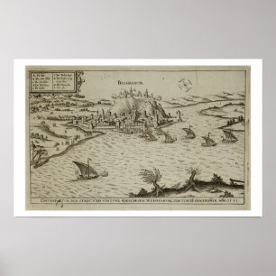 Póster La caída de Belgrado a los turcos en 1521, illust