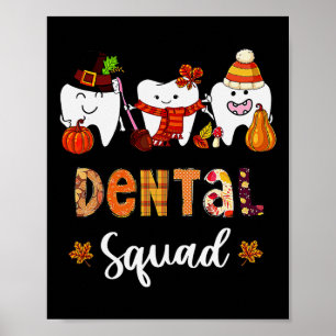 Póster La Caída De La Calabaza De Escuadrón Dental Deja A