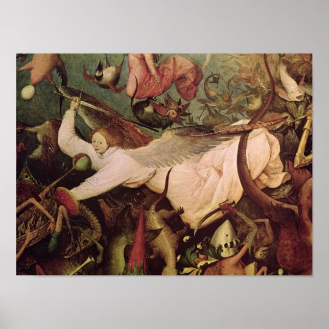 Póster La caída de los ángeles rebeldes (Frente)