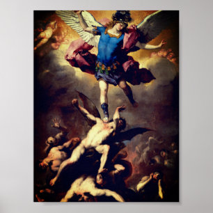 Póster La caída de los ángeles rebeldes (Luca Giordano)