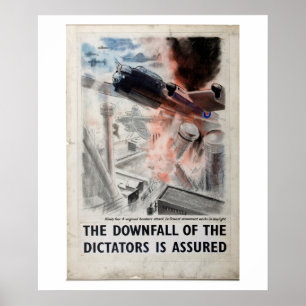Póster La caída de los dictadores es Poster de propaganda