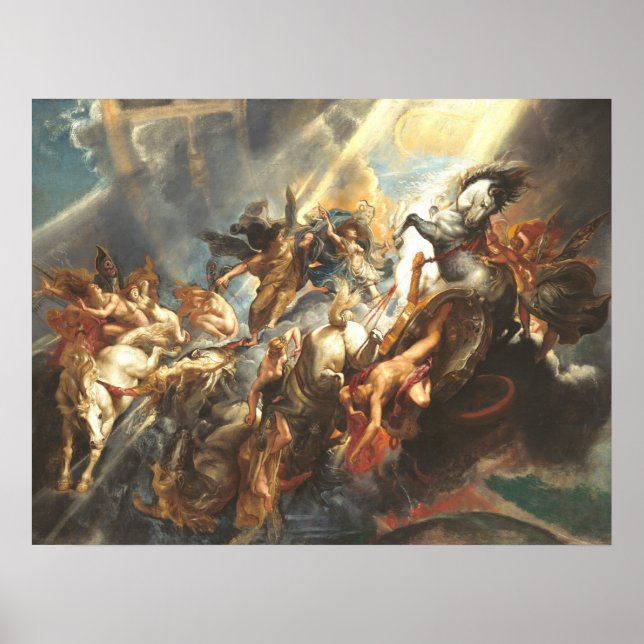 Póster La caída de Phaeton - Bella Artes de Peter Paul Ru (Frente)