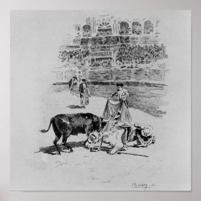 Póster La caída de un picador (Frente)