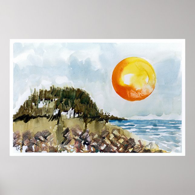 Póster La cala del surfista (Frente)