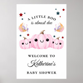 Póster La Calabaza Cuta Está En Camino | Baby Shower de H