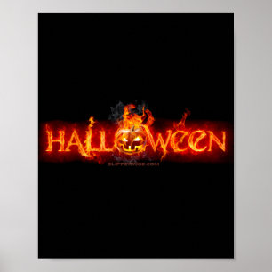 Póster La calabaza de Halloween feliz de SlipperyJoe LGBT