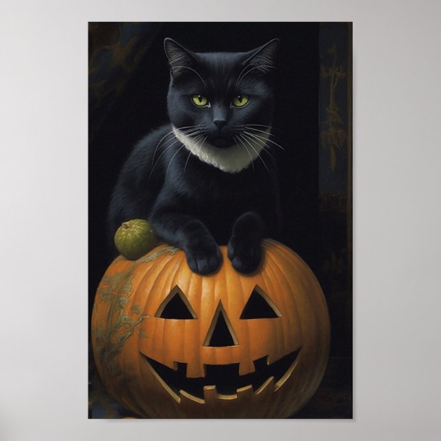 Póster La calabaza de los gatos negros (Frente)