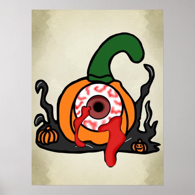 Póster La Calabaza De Tiro Sangriento (Frente)