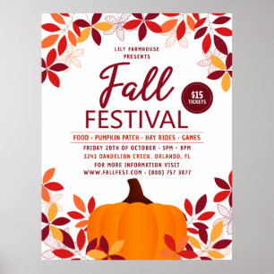Póster La calabaza deja el evento del Festival Frame Fall