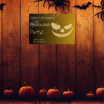 La Calabaza Malvada sonríe la fiesta de Halloween