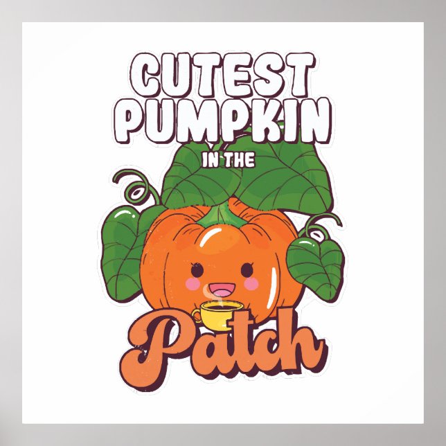 Póster la calabaza más linda de la parcela (Frente)
