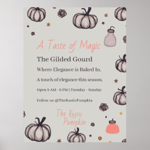 Póster La Calabaza Rústica