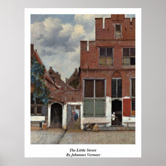 Póster La Calle Pequeña De Johannes Vermeer