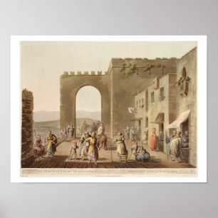 Póster La calle principal en Belén, de 'vistas a