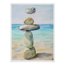 La calma en movimiento - Zen Beach Stones