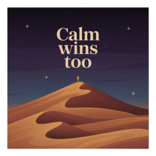 Póster La calma también gana