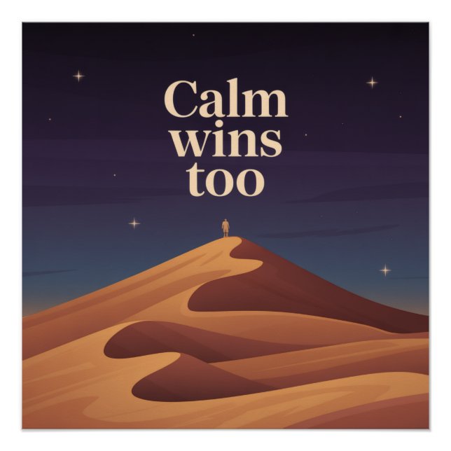 Póster La calma también gana (Anverso)