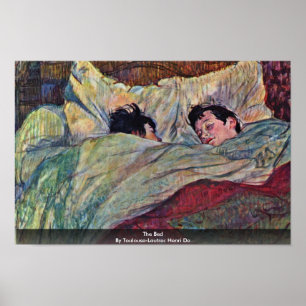 Póster La Cama, De Toulouse-Lautrec Henri