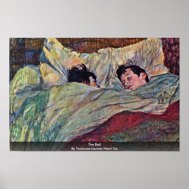 Póster La Cama, De Toulouse-Lautrec Henri (Frente)