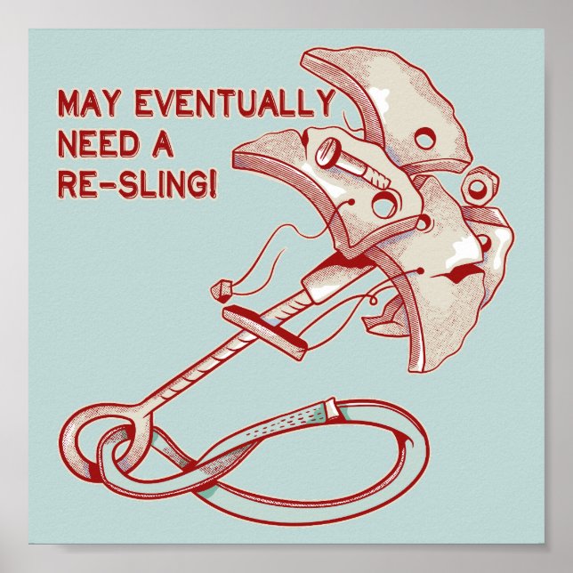 Póster La cámara de escalada de la roca antigua es divert (Frente)