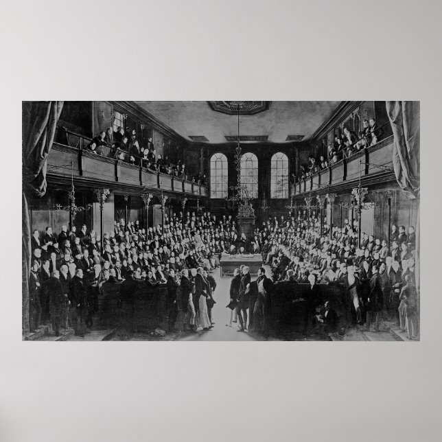 Póster La Cámara de los Comunes, 1833 (Frente)