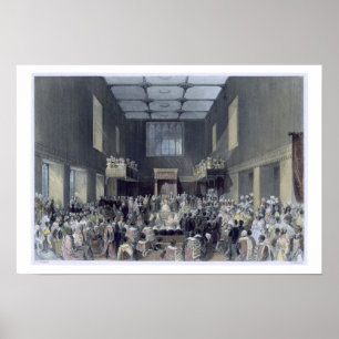 Póster La Cámara de los Lores, Su Majestad inaugurando la