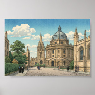Póster La Cámara Radcliffe en la Universidad de Oxford  