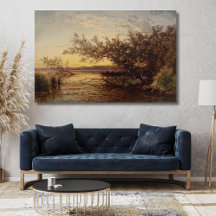 La Camargue, Atardecer – Félix Ziem