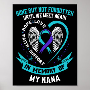 Póster La Camisa De Concienciación Suicida Nana Se Fue Pe