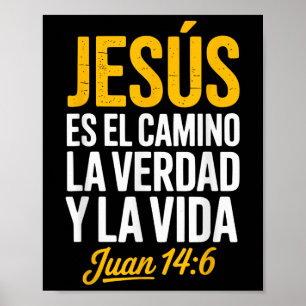 Póster La Camisa De Jesús En Español Cristiano Español