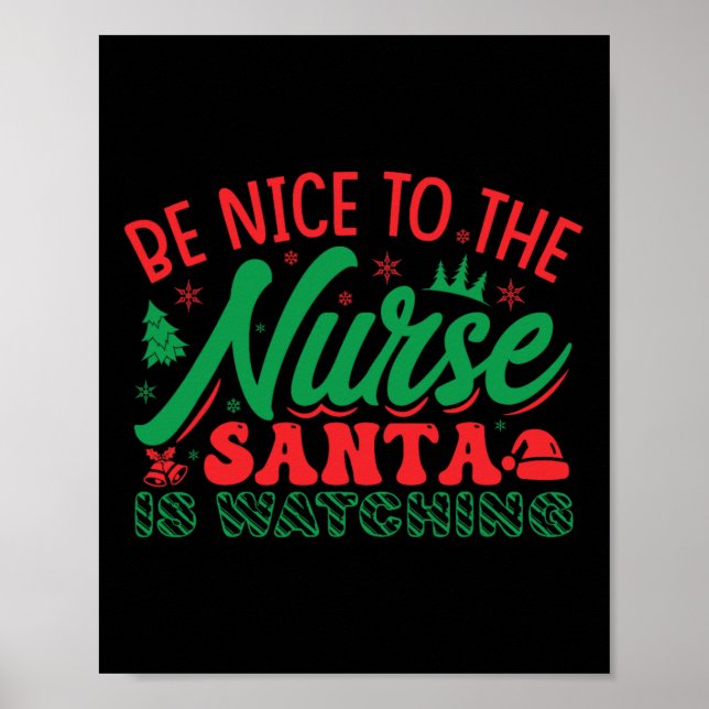 Póster La Camisa De Navidades Enfermeros Estará Bien Con  (Frente)