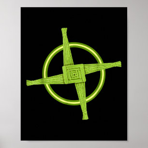 Póster La camiseta cristiana irlandesa pagana de Brigid S