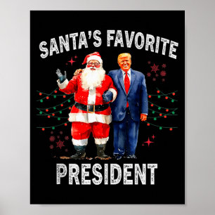 Póster La camiseta sin mangas del presidente favorito de