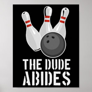 Póster La Camiseta T Funny Bowling - Hombres Mujeres El T