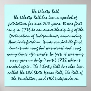 Póster La Campana de la Libertad