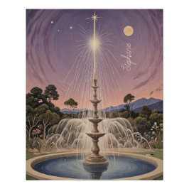 Póster La canción de cuna de lavanda personalizada