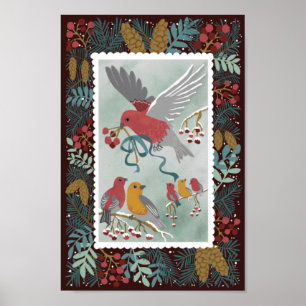 Póster La canción de invierno de la Tierra Crimson Poster
