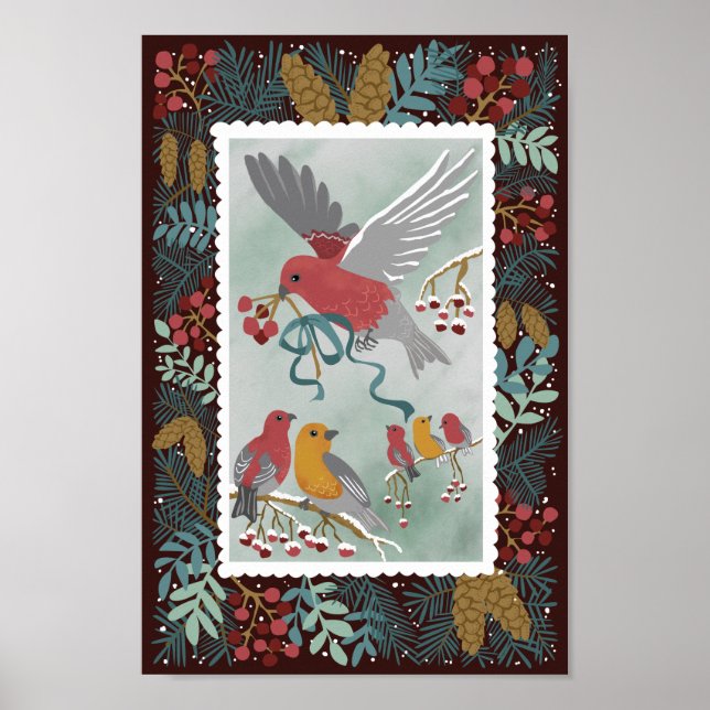 Póster La canción de invierno de la Tierra Crimson Poster (Frente)